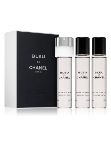 Chanel Bleu de Chanel тоалетна вода пълнител за мъже 3 x 20 мл.