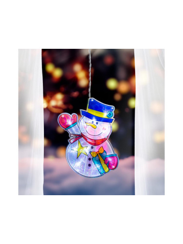 LED коледна украса за прозорец 10xLED/3xAAA батерии