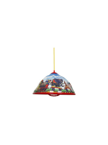 Детски полилей AKRYL DZ 1xE27/15W цирк/червен на кабел