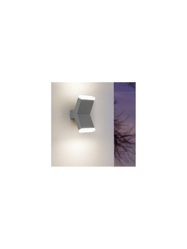 Eglo 96706 - LED Стенна лампа CANTZO 2xLED/4W/230V сива