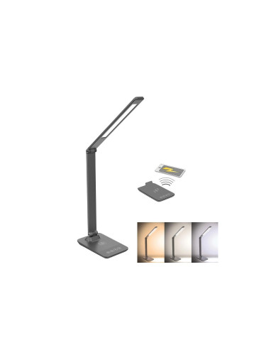 Solight WO55-G - LED Димируема лампа с безжично зареждане LED/10W/100-240V