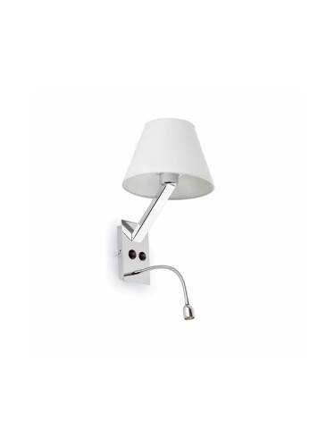 FARO 68506 - LED Стенна лампа MOMA 1xE27/60W/100-240V + 1xLED/1W