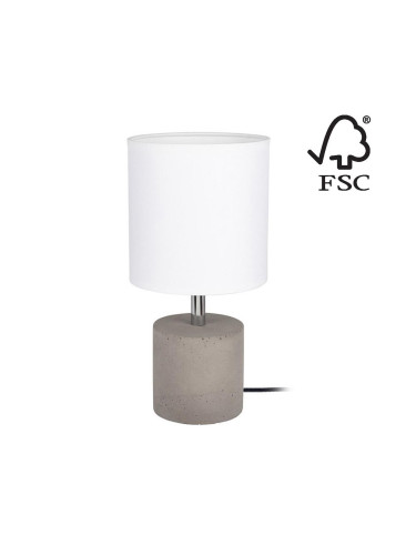 Spot-Light 6091936 - Настолна лампа STRONG ROUND 1xE27/25W/230V бетон