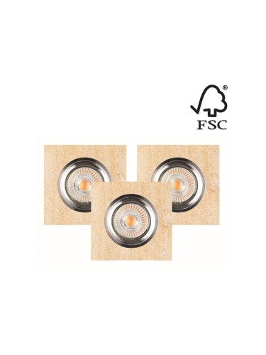 Spot-Light 2515339-К-кт 3x LED Лампа за окачен таван VITAR 1xGU10/5W/230V пясъчник