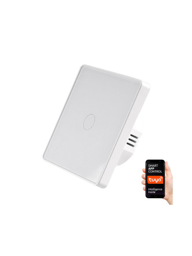 Сензорен превключвател 1-полюсен SMART 800W/230V бял Wi-Fi Tuya