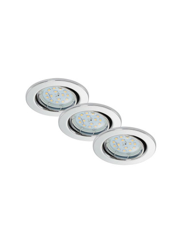 Briloner 7220-038 - К-кт 3бр. LED лунички за вграждане в баня FIT 1xGU10/5W/230V
