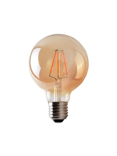 LED Крушка CLASIC AMBER G95 E27/8W/230V 2200K – Brilagi