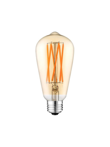 LED Крушка CLASIC AMBER ST64 E27/10W/230V 2200K – Brilagi