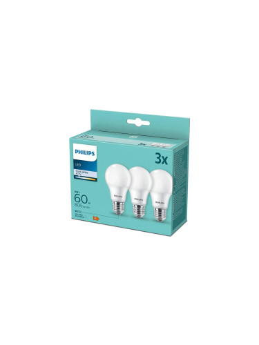 К-кт 3 бр. LED крушки Philips A60 E27/8W/230V 4000K