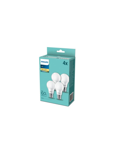 КОМПЛЕКТ 4x LED Крушка Philips E27/8W/230V 2700K