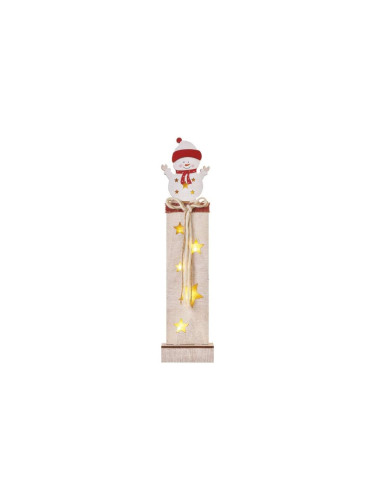 LED Коледна декорация 7xLED/2xAA снежен човек