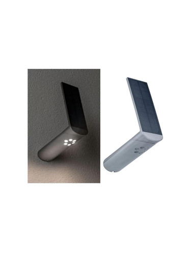 Paulmann 94261 - LED 1,2W IP44 соларен стенен фенер с сензор ILIAS 3,7V