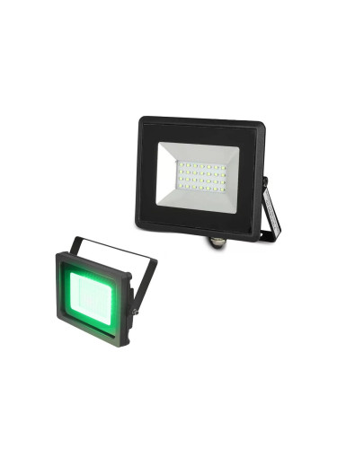 LED Прожектор LED/20W/230V IP65 зелена светлина