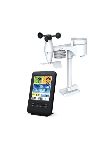 Sencor - Професионална метеорологична станция с LCD дисплей 1xCR2032 Wi-Fi