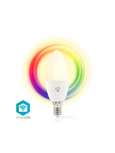 Nedis WIFILC11WTE14 - LED RGB Димируема крушка Smartlife E14/4,5W/230V Wi-Fi