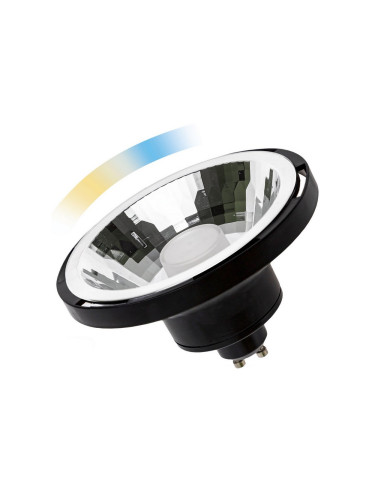 LED Димируема крушка AR111 GU10/10W/230V 3000-6500K Wi-Fi Tuya 30° черен