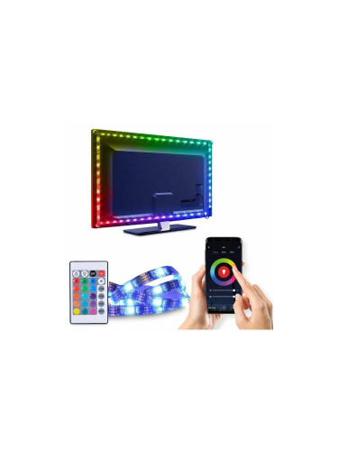 Solight WM58 - LED RGB Лента за TV LED/6W/5V Wi-Fi Tuya + дистанционно управление