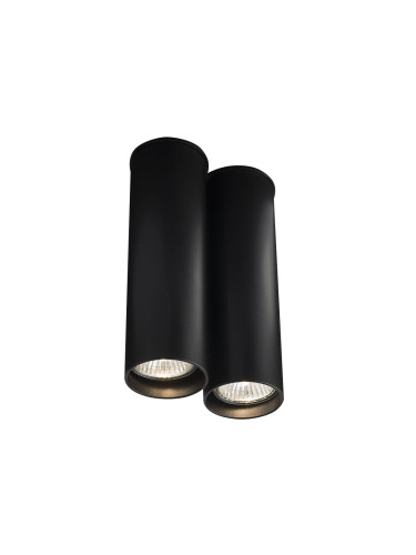 Shilo 1113 - Лампа ARIDA 2xGU10/15W/230V 20 см черна