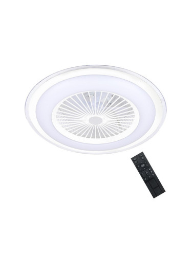Brilagi - LED Димируема лампа с вентилатор RONDA LED/48W/230V бял + д.у.