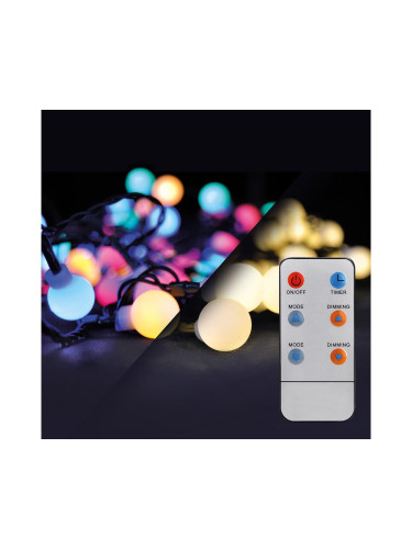 Brilagi - LED RGBW Коледни екстериорни лампички 100xLED/8 функции 15м IP44 + д.у.