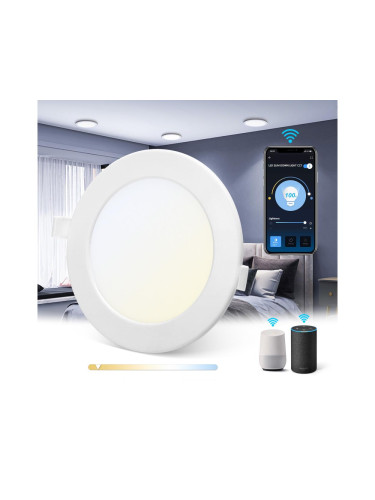 Aigostar - LED Димируема лампа за вграждане LED/9W/230V Ø 14,5 см Wi-Fi