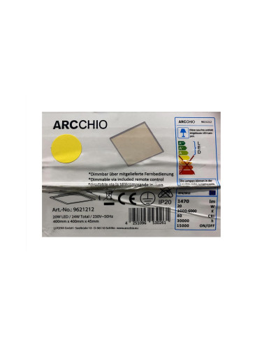 Arcchio - LED Димируем плафон PHILIA LED/20W/230V 3000-6000K + д.у.