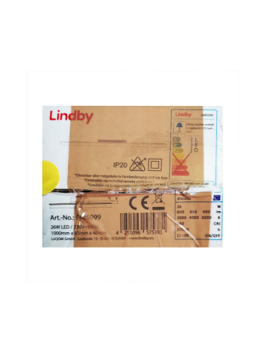 Lindby - LED Димируем плафон IBBE LED/26W/230V Wi-Fi Tuya