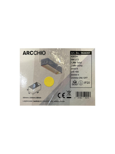Arcchio - LED Аплик KARAM LED/6W/230V