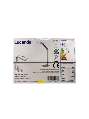Lucande - LED Димируема сензорна настолна лампа MION LED/8W/230V
