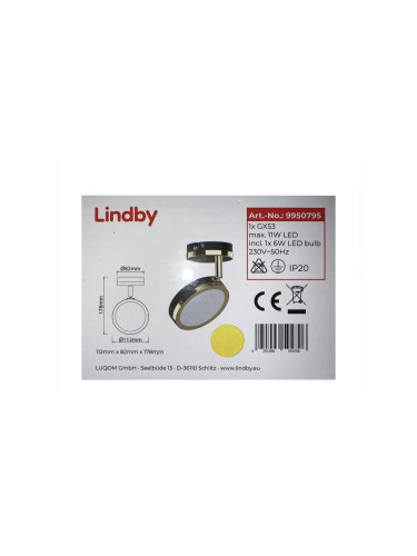 Lindby - LED Спот 1xGX53/6W/230V