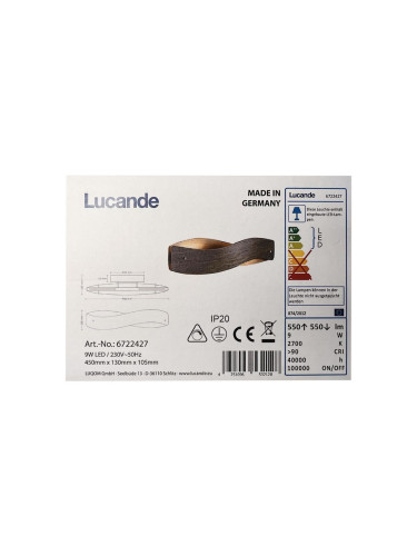 Lucande - LED Аплик LIAN LED/9W/230V