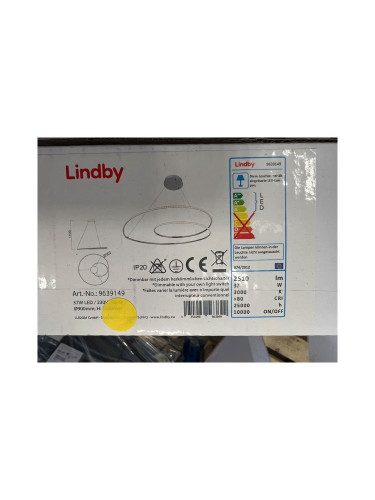 Lindby - LED Димируем пендел LUCY LED/37W/230V