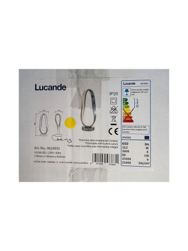 Lucande - LED Димируема настолна лампа XALIA LED/10,2W/230V