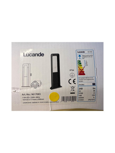 Lucande - LED Екстериорна лампа SECUNDA LED/11W/230V IP54