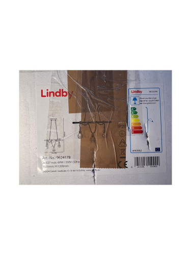 Lindby - Пендел VENTURA 3xE27/60W/230V