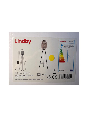 Lindby - Лампион MARLY 1xE27/40W/230V