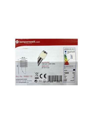 Lampenwelt - LED Екстериорен аплик LED/10W/230V IP44
