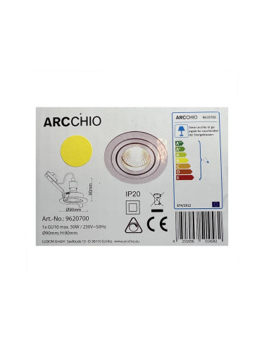 Arcchio - Лампа за вграждане SOPHIA 1xGU10/50W/230V