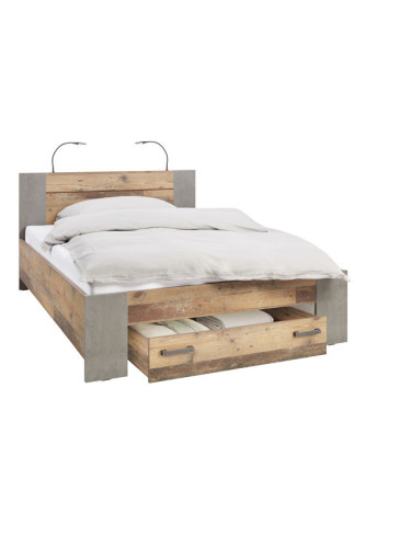 ЛЕГЛО КЛИФ ЗА МАТРАК 140/200  В ДЕКОР ВИНТИДЖ И БЕТОН