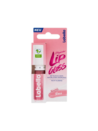 Labello Pflegender Lip Gloss Масло за устни за жени 5,5 ml Нюанс Rosé