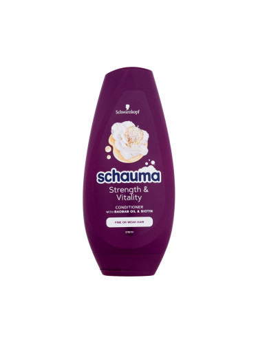 Schwarzkopf Schauma Strength & Vitality Condicioner Балсам за коса за жени 250 ml