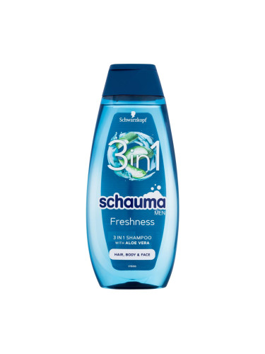 Schwarzkopf Schauma Men Freshness 3in1 Шампоан за мъже 400 ml