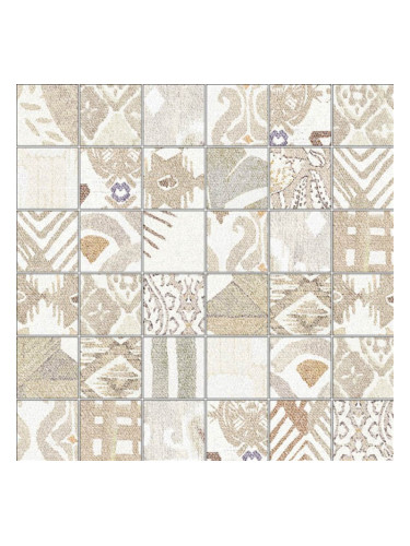 Tex Ivory Pattern Nat. Mosaico - подови плочки за баня