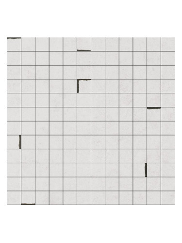 VICTORIAN WHITE MOS 2,5×2,5 - декоративни плочки за баня