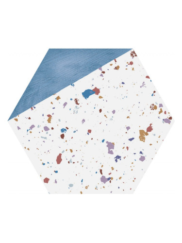 STRACCIATELLA BLUE NATURAL - шестоъгълни плочки за кухня