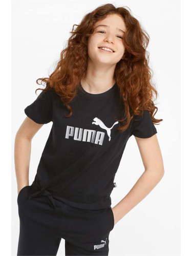 Детска тениска Puma ESS+ Logo Knotted Tee G в черно