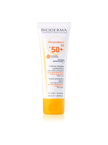 Bioderma Photoderm M защитен тониращ крем за лице SPF 50+ цвят Golden 40 мл.