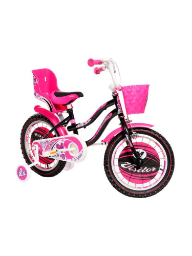 Детски велосипед little heart 16", розов