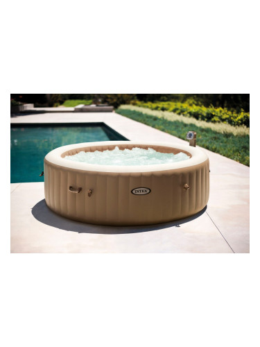 Джакузи надуваемо 196x71 см, за 4 души, INTEX 28426 PureSpa Bubble Therapy