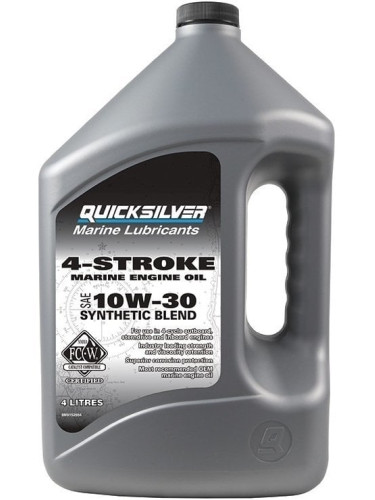 Quicksilver FourStroke Outboard Engine Oil Synthetic Blend 10W30 4 L